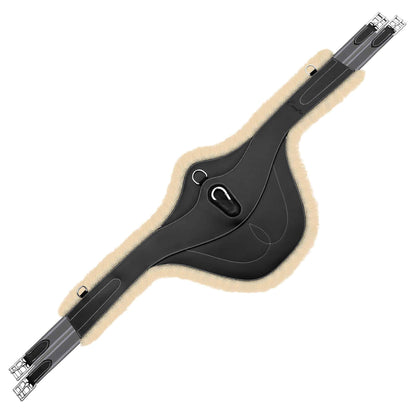 Padded Stud Girth w/snap - Grey/White Elastic