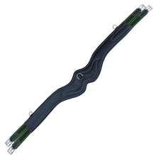 Load image into Gallery viewer, Padded Wave Long Girth - Green/Yellow Elastic