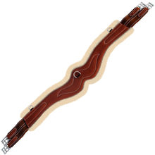 Load image into Gallery viewer, Padded Wave Long Girth - Brown/Grey/Maroon Elastic