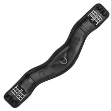 Load image into Gallery viewer, Black Padded Anatomic Leather Dressage Girth - IN STOCK