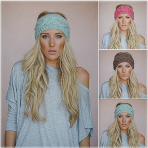 Women's knitted headband ear warmer-Over-Trot-Tacklet