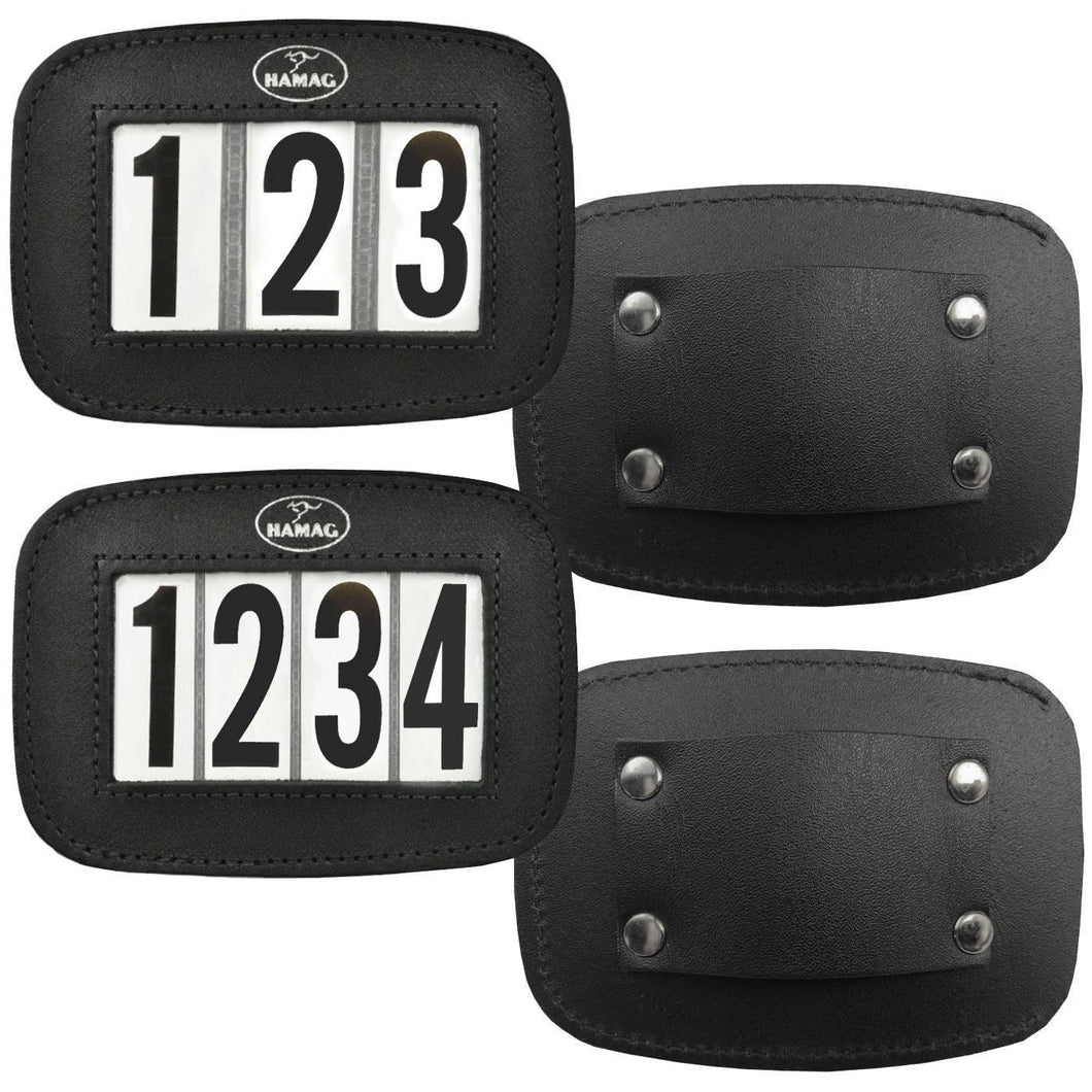 Leather Halter Number Holders (Pair)