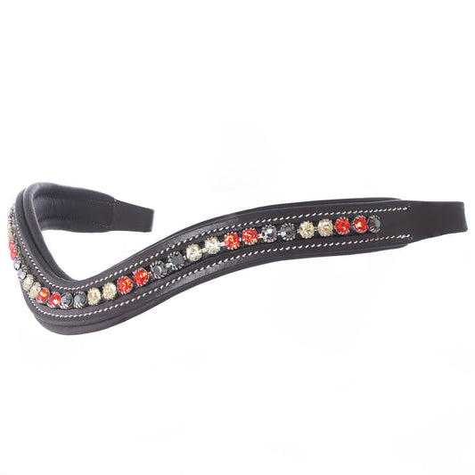 Black/Hyacinth/Jonquil Crystal Browband