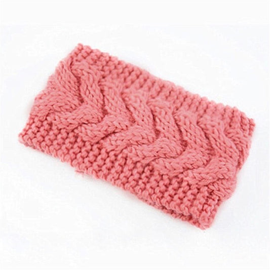 Salmon Women's knitted headband ear warmer