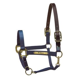 Premium Nylon Safety Halter w/plate