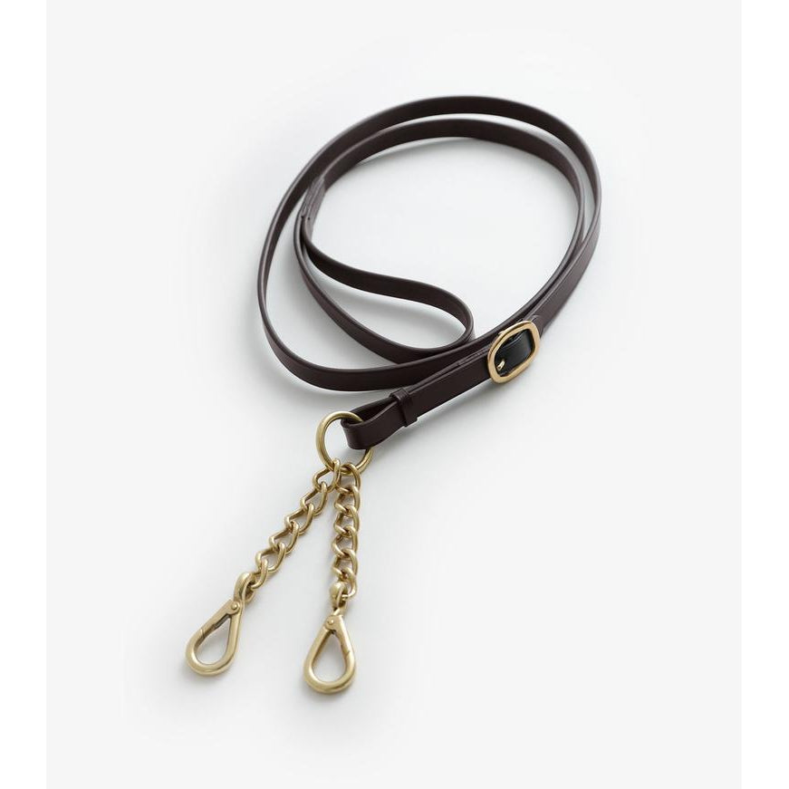 Leather Lead Rein with Chain Coupling
