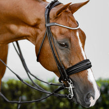 Load image into Gallery viewer, Magnifique Rolled Leather Bridle (Double)