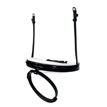 Melodie Noseband - Patent, White Padding (Hanoverian)