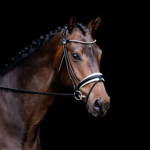 Mercie Rolled White Padded Bridle