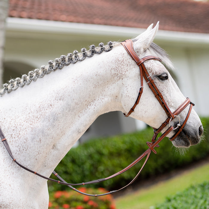 Milan Italian Leather Bridle (Convertible) (No reins)