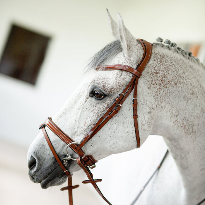 Milan Italian Leather Bridle (Convertible) (No reins)
