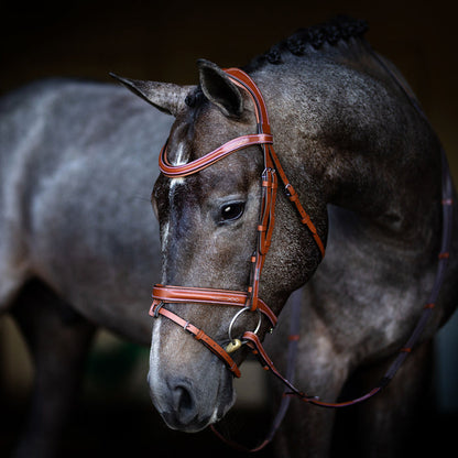 Milan Italian Leather Bridle (Convertible) (No reins)