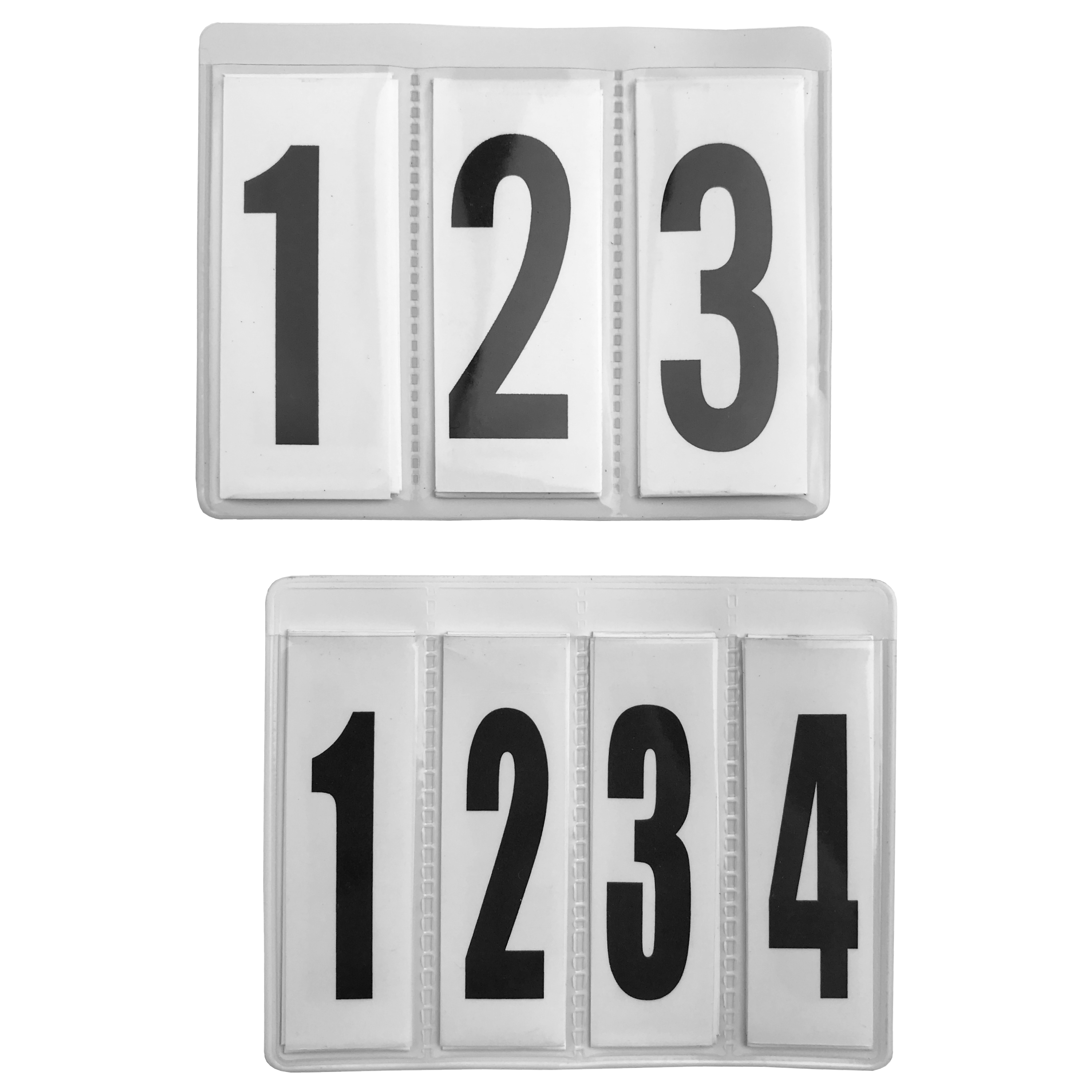 Spare Interchangeable Number Insert for Leather Number Holders (Pair ...