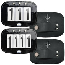 Load image into Gallery viewer, Patent Leather Bridle Number Holders (Pair)