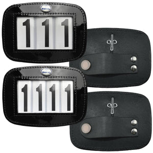 Patent Leather Bridle Number Holders (Pair)