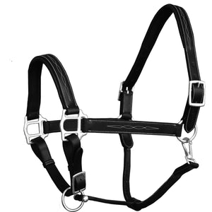 Fancy Stitch Padded Leather Halter