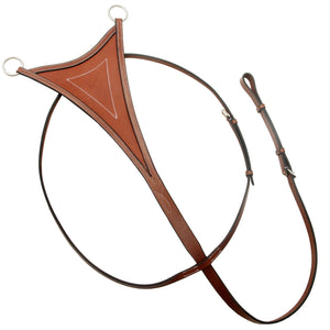 Running Martingale with Soft Leather Bib