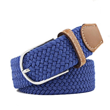 Royal Blue Elastic Braided Belt