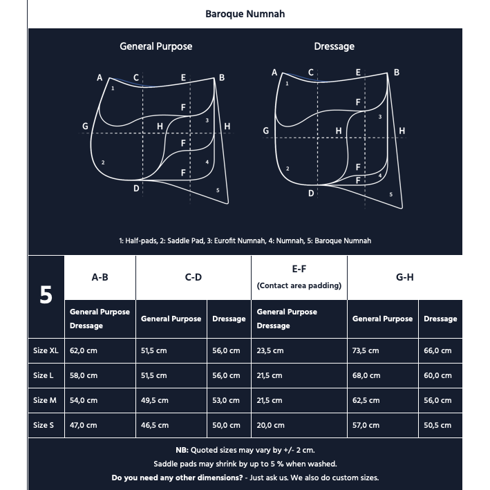 Design your own E.A Mattes Baroque Saddle Pad