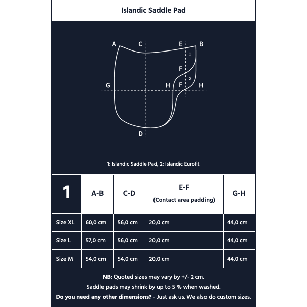 Design your own E.A Mattes Islandic Eurofit Saddle Pad