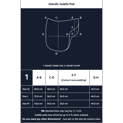 Design your own E.A Mattes Islandic Eurofit Saddle Pad
