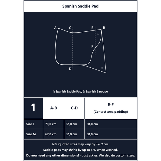 Design your own E.A Mattes Spanish Saddle Pad