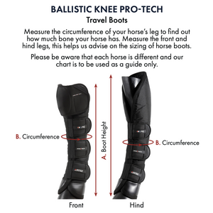 Ballistic Knee Pro-Tech Horse Travel Boots