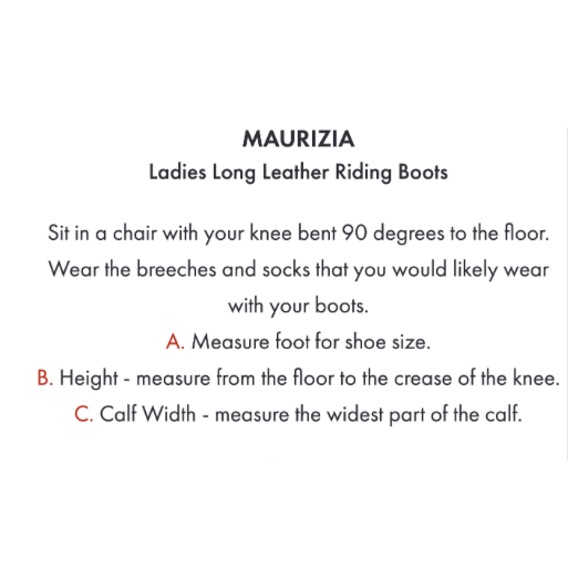 Maurizia Ladies Lace Front Tall Leather Riding Boots