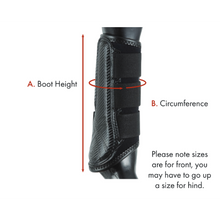 Load image into Gallery viewer, Carbon Air-Tech Single Locking Brushing Boots