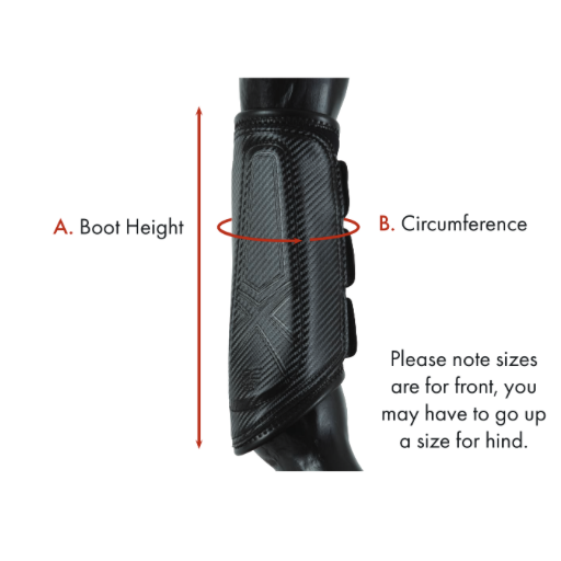 Carbon Air-Tech Double Locking Brushing Boots