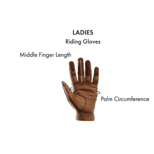 Mizar Ladies Leather Riding Gloves