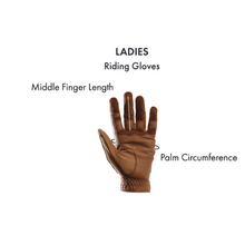 Load image into Gallery viewer, Mizar Ladies Leather Riding Gloves