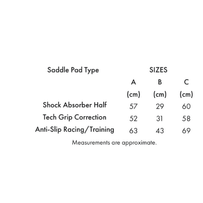 Tech Grip Pro Anti-Slip Correctional Saddle Pad