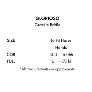 Glorioso Grackle Bridle (No reins)