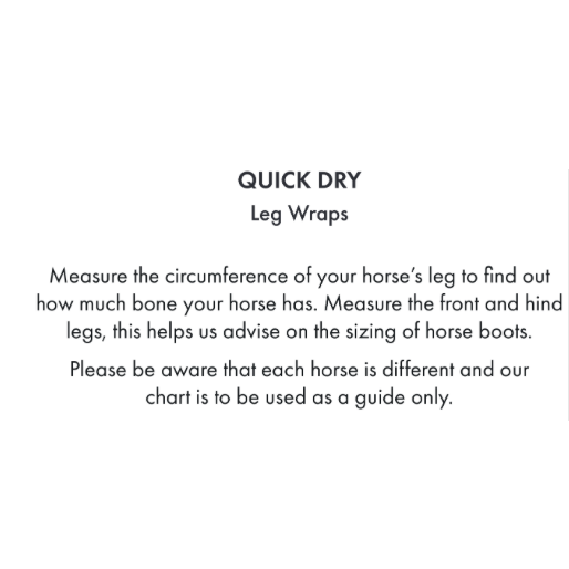 Quick Dry Horse Leg Wraps