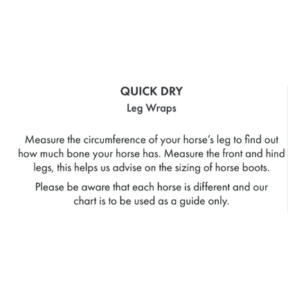 Quick Dry Horse Leg Wraps