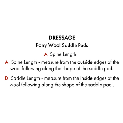 Pony Close Contact Merino Wool Half Lined European Dressage Square