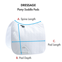 Load image into Gallery viewer, Pony Plain Cotton Dressage Square