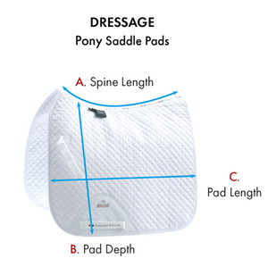 Pony Plain Cotton Dressage Square