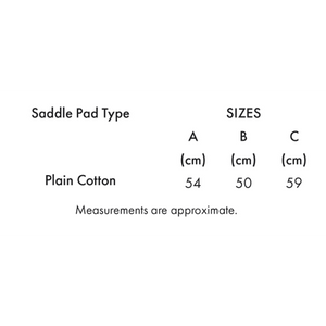 Pony Plain Cotton Dressage Square