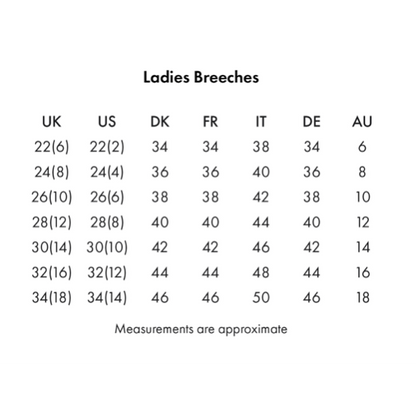 Sophia Ladies Full Seat High Waist Riding Breeches