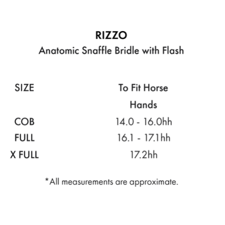 Rizzo Anatomic Snaffle Bridle (No reins)