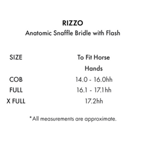 Rizzo Anatomic Snaffle Bridle (No reins)