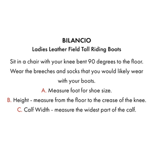 Bilancio Ladies Leather Field Tall Riding Boot