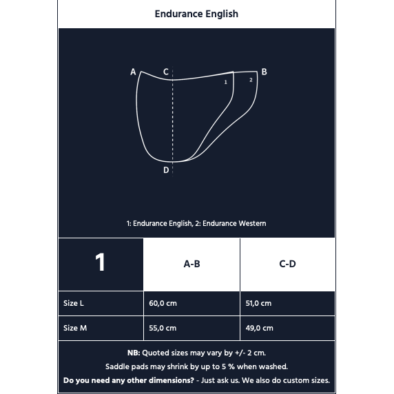 Design your own E.A Mattes Endurance English Pad