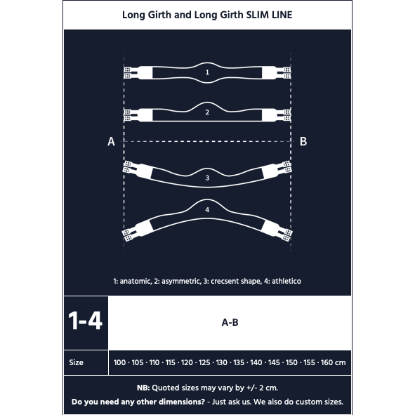 Design your own E.A Mattes Long Girth SLIM LINE (Leather)