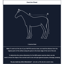 Load image into Gallery viewer, Design your own E.A Mattes Exercise Sheet with saddle cut out