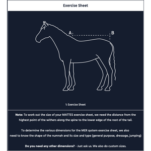 Design your own E.A Mattes Exercise Sheet with saddle cut out