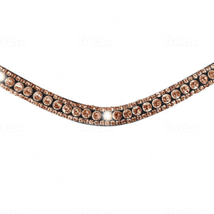 Rose Gold Crystal Browband