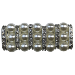 Three-Row Pearl & Diamante Pony Tail Holder/Scrunchie